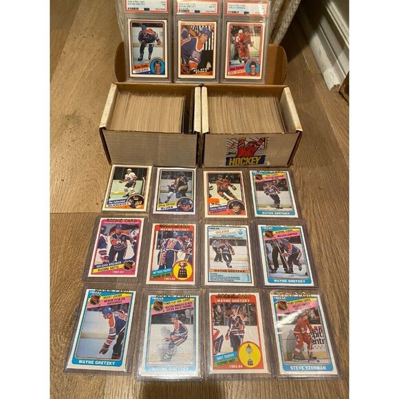 1984-85 O-Pee-Chee Hockey Complete Set WITH PSA GRADED Yzerman, Wayne Gretzky NM - Picture 4 of 11